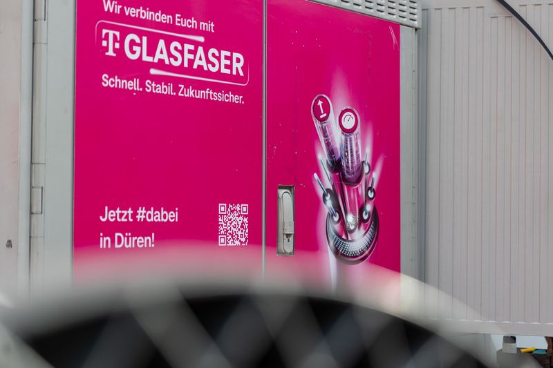 Glasfaser-Netzverteiler der Telekom in Düren